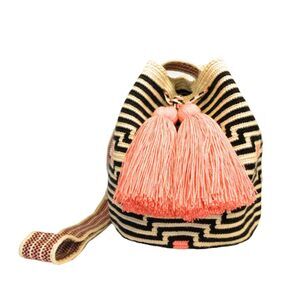 9961 MEDIUM wayuu bag mochila , original bolsa tejida colombiana authentic